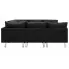 Sofa modułowa z czarnej tkaniny Astoa 9Q