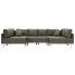 Sofa modułowa z tkaniny taupe Astoa 9Q