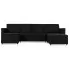4-osobowa rozkładana czarna sofa Arbre 4X