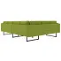 7-osobowa zielona sofa narożna, tkanina, Sirena 2X