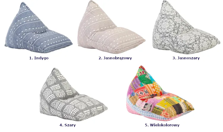 Produkt Jasnobrązowa pufa worek - Osvald - zdjęcie numer 2