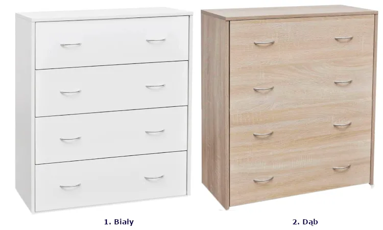 Produkt Biała minimalistyczna komoda mat - Rilasso - zdjęcie numer 3
