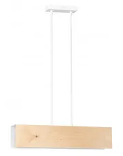Biała wisząca lampa nad stół - D003-Romser w sklepie aosom.live