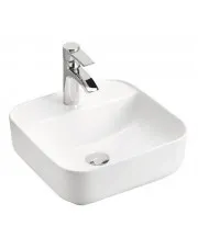 Biała ceramiczna umywalka nablatowa - Ravis 3X w sklepie aosom.live