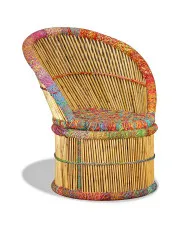 Drewniany fotel wypoczynkowy - Alefi w sklepie aosom.live