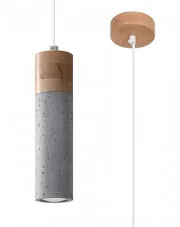 Betonowa lampa wisząca tuba loft - S162-Arelio w sklepie aosom.live