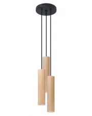Drewniana lampa wisząca tuba - S168-Dubro w sklepie aosom.live