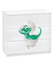 Komoda na ubranka dziecięce z szufladami dino - Rostok 10X w sklepie aosom.live