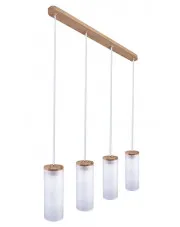 Biała poczwórna lampa wisząca nad stół - S239-Devan w sklepie aosom.live