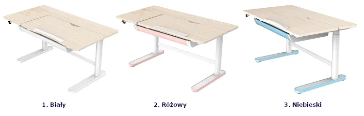 Produkt Regulowane dziecięce biurko elektryczne ergonomiczne - Qall 2X - zdjęcie numer 3