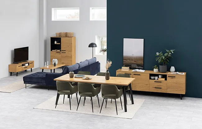 Boho szafka RTV Frisky - loftowa