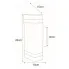 Wymiary lampy S311-Mirat