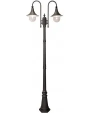 Czarna podwójna lampa ogrodowa stojąca - S313-Cardan w sklepie aosom.live