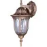 Czarno-złota zewnętrzna lampa ścienna na dom - S322-Confucio