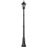 Czarna wysoka lampa stojąca zewnętrzna retro - S327-Tofik