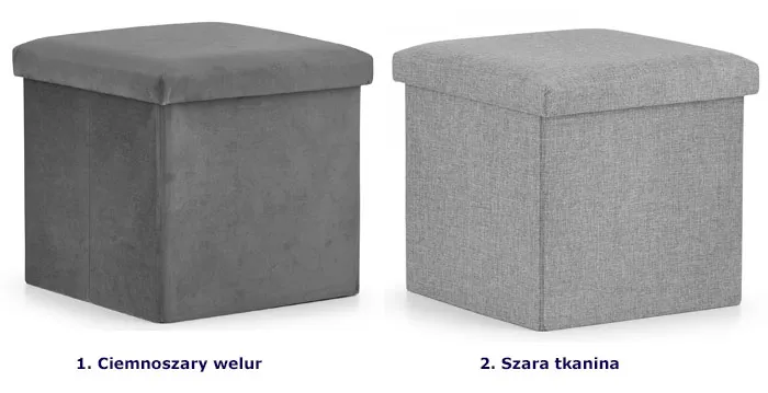 Dostępne wzory pufy otwieranej Teni 4X