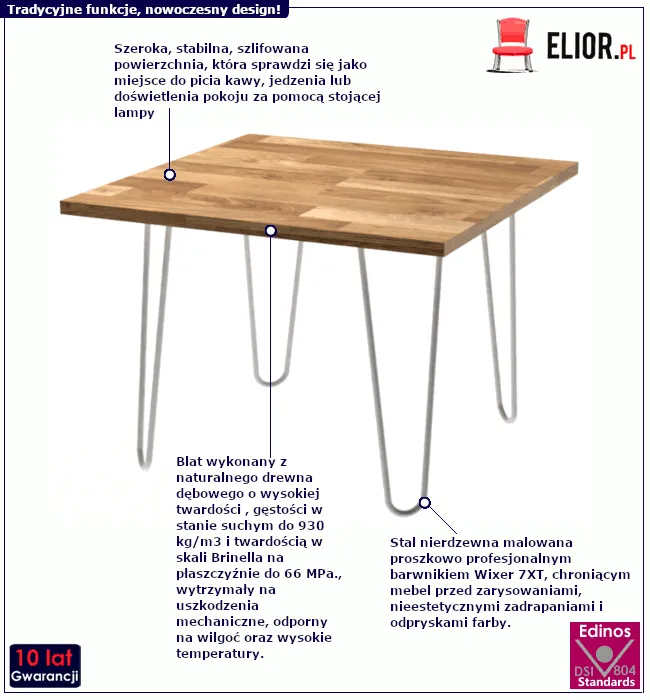 Stolik Lender 3X: cechy produktu