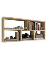 Minimalistyczna półka ścienna na książki artisan - Ovenis w sklepie aosom.live