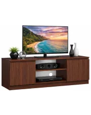 Klasyczna szafka RTV z półkami wenge - Galapi 3X 120 cm w sklepie aosom.live