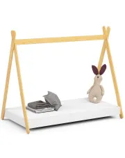 Białe łóżko dziecięce namiot tipi - Welma 3X 80x160 w sklepie aosom.live