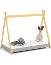 Szare łóżko dziecięce domek tipi - Welma 3X 80x160 w sklepie aosom.live