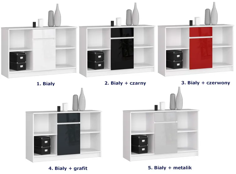 Komoda Bereno 4X kolory