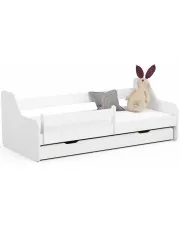 Białe łóżko dziecięce z szufladą - Derisso 3X 80x160 w sklepie aosom.live