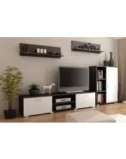 Komplet mebli RTV Armo 6X - biały + wenge w sklepie aosom.live