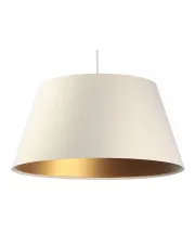 Lampa wisząca dzwon z abażurem ecru - S408-Vige w sklepie aosom.live