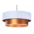 Miedziano-biała duża lampa wisząca glamour - S420-Sted