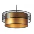 Złoto-czarna lampa wisząca glamour z siatki - S421-Wenge