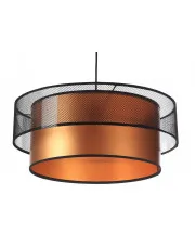Miedziano-czarna lampa wisząca nad stół z siatką - S421-Wenge w sklepie aosom.live