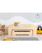 Łóżko dziecięce z szufladą i barierką ochronną - Neron w sklepie aosom.live