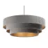 Szaro-złota nowoczesna lampa wisząca do salonu S439-Sebila