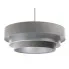 Szaro-srebrna potrójna lampa wisząca - S443-Lukas