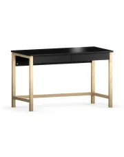Czarne biurko młodzieżowe do nauki - Mioxis 3X 50x100 w sklepie aosom.live