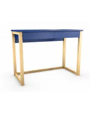 Minimalistyczne biurko do nauki niebieskie - Mioxis 3X 50x100 w sklepie aosom.live