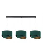 Czarno-zielona asymetryczna lampa wisząca nad stół - S498-Woodi w sklepie aosom.live