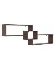 Minimalistyczna półka wisząca wenge - Froslin w sklepie aosom.live