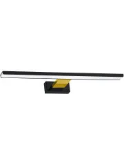 Kinkiet nad lustro czarny + złoty - N014-Folind 13,8W 60x11,5x4 cm w sklepie aosom.live