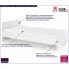 Szczegółowe zdjęcie nr 4 produktu Białe pojedyncze łóżko 120x200 - Kaloe