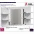 Fotografia Lustro łazienkowe Rump 3X - biały połysk z kategorii Łazienka