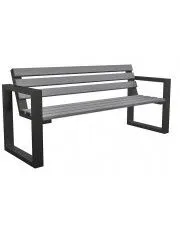 Metalowa ławka parkowa Norin Montano 150cm w sklepie aosom.live