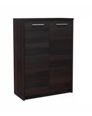 Komoda z półkami na dokumenty do biura wenge - Lineo w sklepie aosom.live