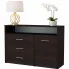 Minimalistyczna komoda z szufladami wenge - Cermesa 3X
