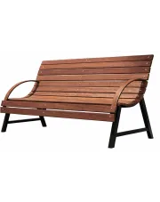 Ławka ogrodowa Alexis 150 cm - orzech w sklepie aosom.live