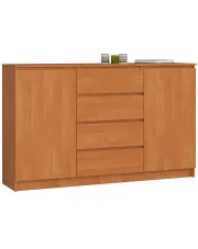 Komoda do biura z szufladami i pólkami olcha - Bedixo 3X w sklepie aosom.live