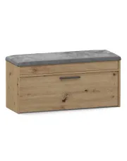 Szafka na buty z siedziskiem dąb artisan - Frelox 4X w sklepie aosom.live