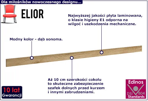 Cokół Vokres 41X dąb craft
