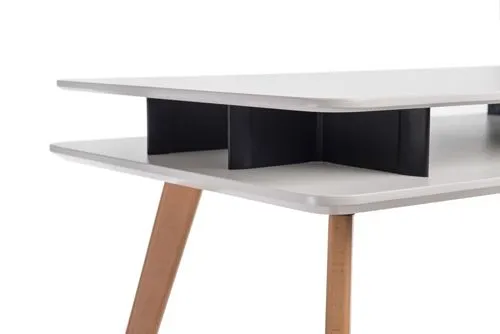 Minimalistyczne biurko Norsa - drewniane